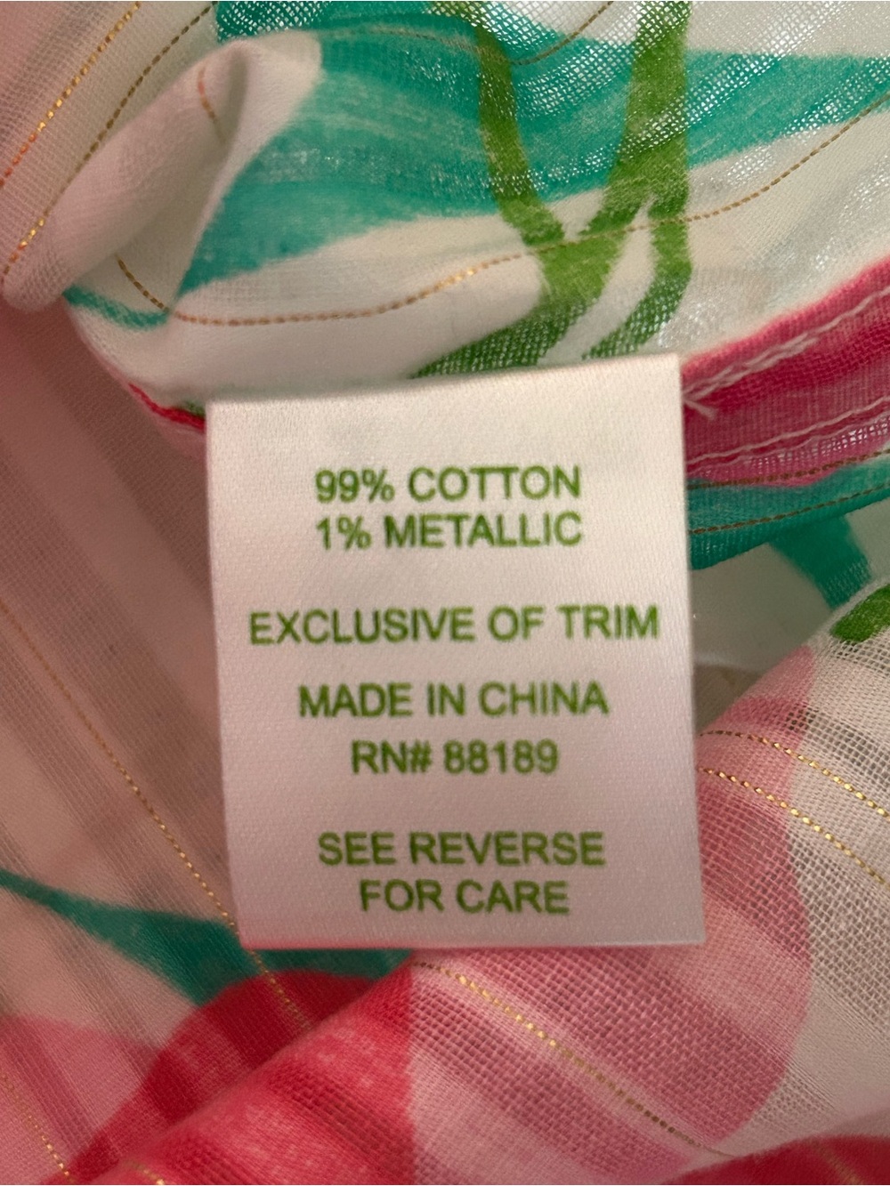 Lilly Pulitzer Resort Fit Women’s Floral Button-Front Shirt - Pink & Green - Picture 6 of 10